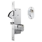 Fechadura Stam 940 Porta de Correr Acabamento Cromado - Espelho de Aço Inox